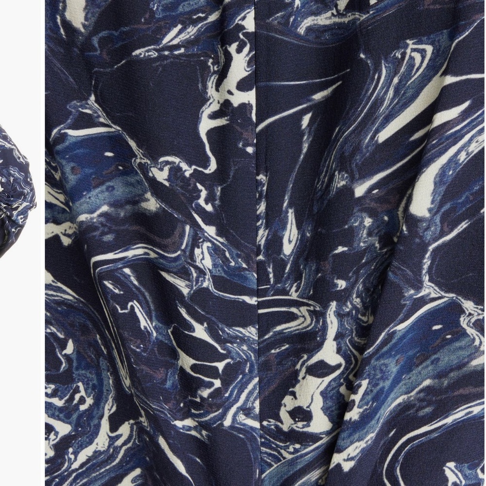 Isabel Marant Blue Marble Print Dress - Picture 5 of 8